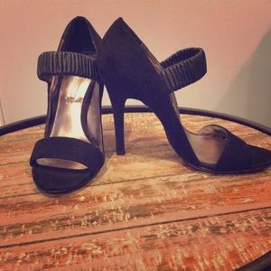 BCBG Max Azria Classic Black Strappy Heels